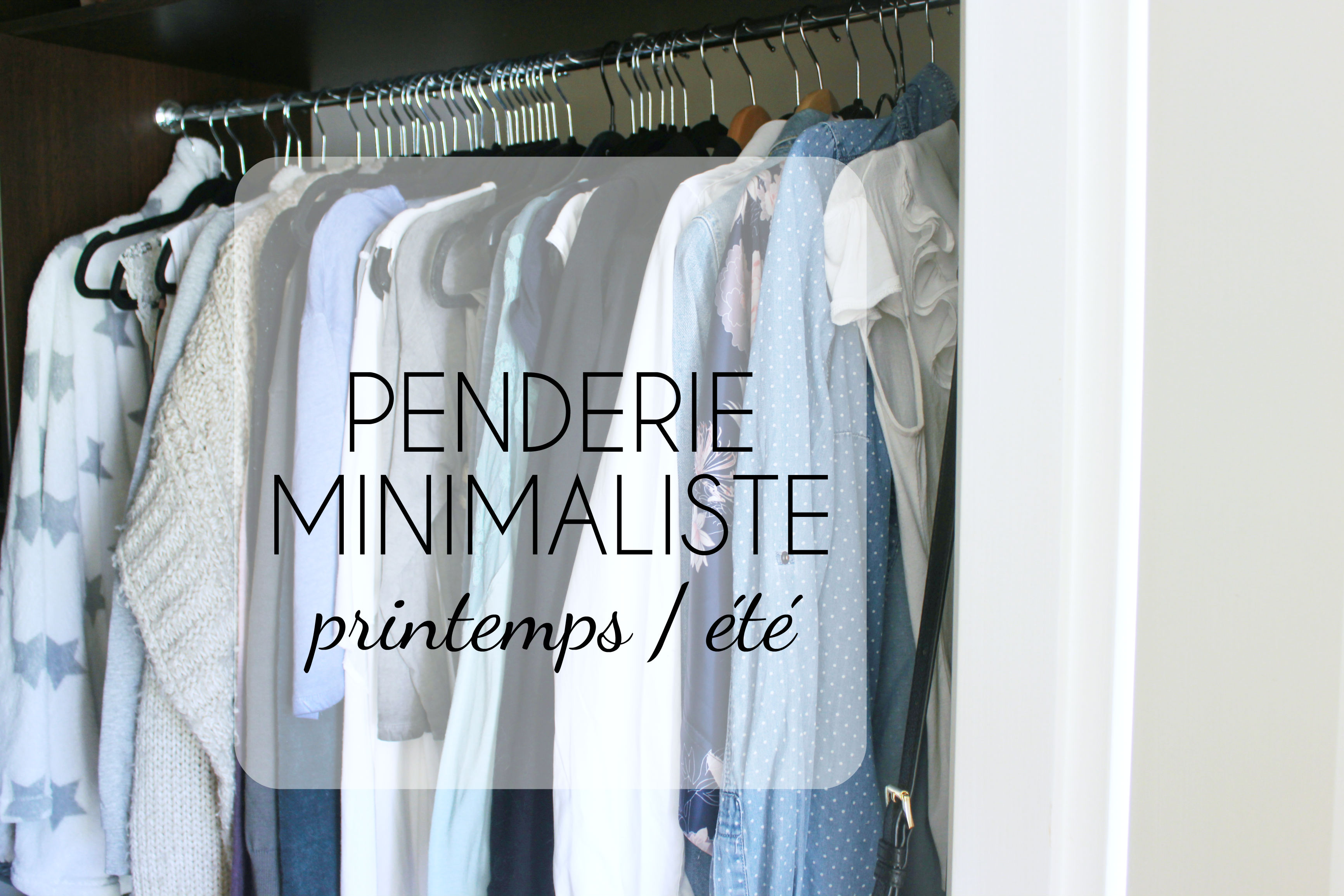 penderie minimaliste