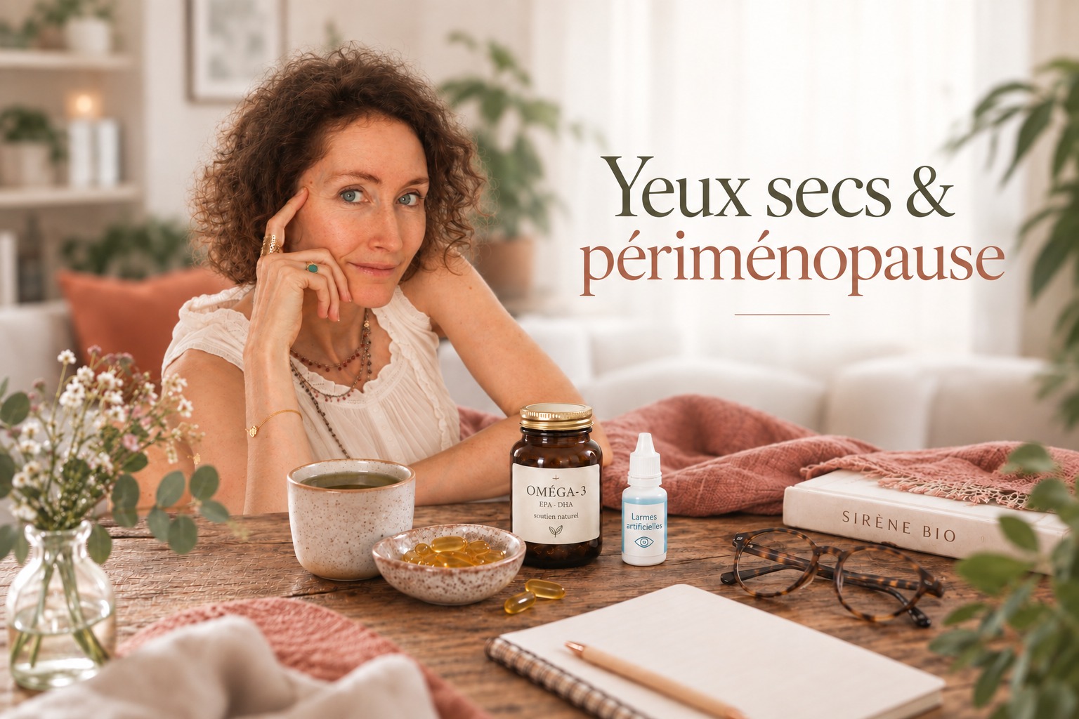 Pourquoi nos yeux deviennent secs en periménopause, et plusieurs solutions naturelles pour y remedier